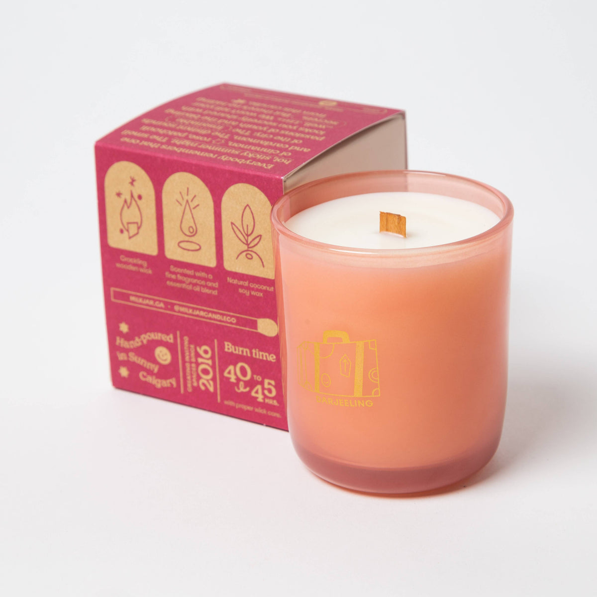 Darjeeling - Patchouli &amp; Santal Coconut Soy 8oz Candle