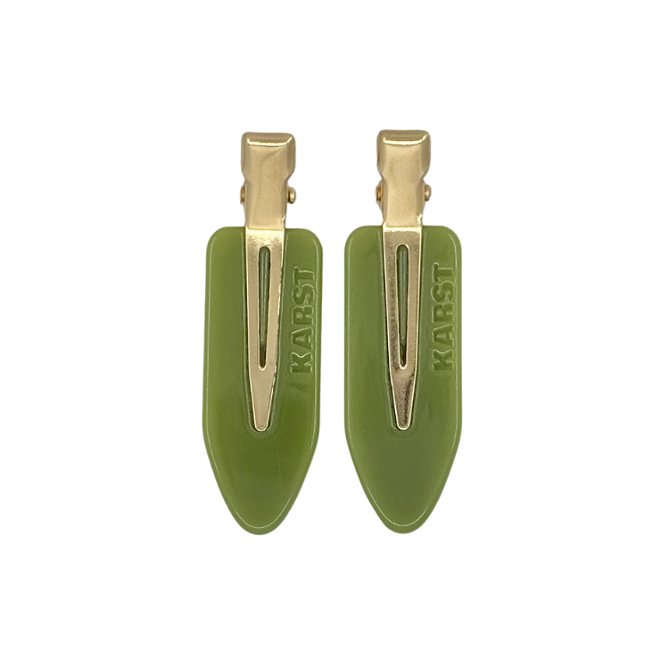 Creaseless Clips (Set of 2) — Olive