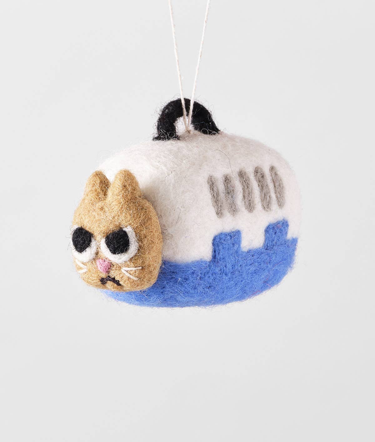 Handmade Felt: “Coco” Cat Ornament