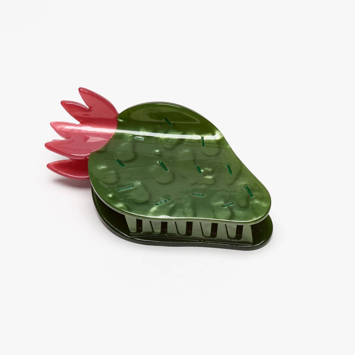 Nopal Succulent Cactus FlowerWomen&#39;s Acetate Hair Claw Clip