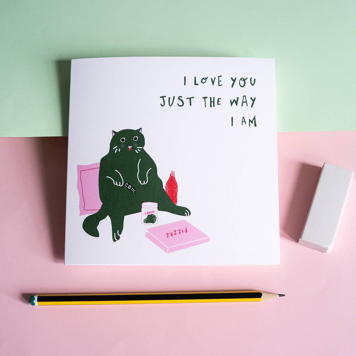 The Way I Am Funny Cat Love Card: Bio Cello