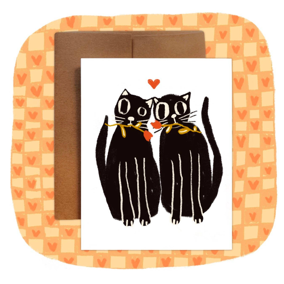 CATS IN LOVE Greeting Card