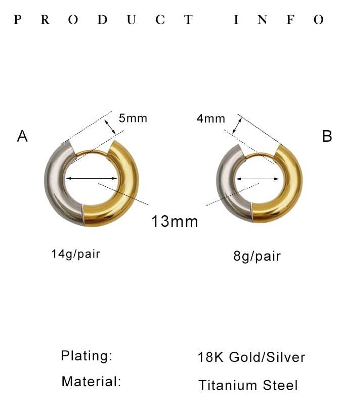 Undecided- Two Tone Earring