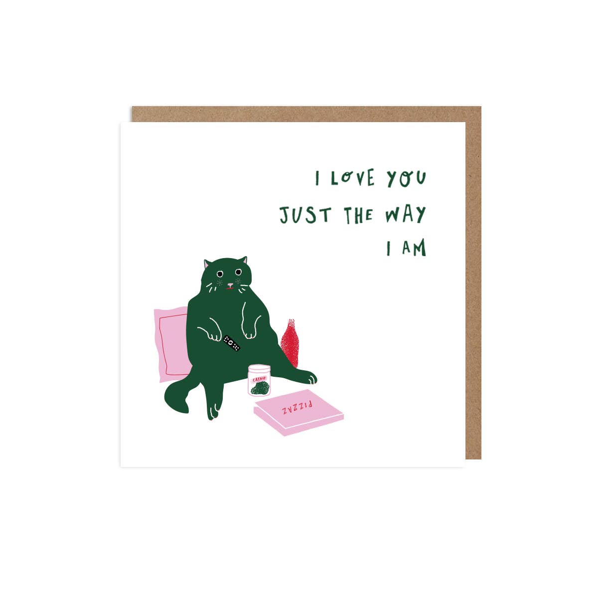 The Way I Am Funny Cat Love Card: Bio Cello