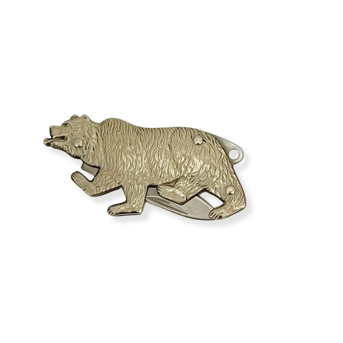 Cute Little Brass Animal Pocket Knife : Bear