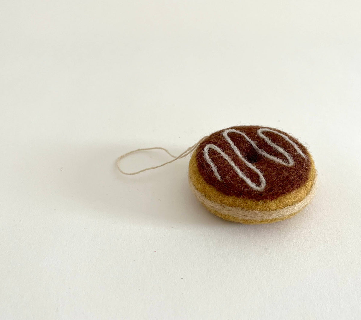 Chocolate Glaze Donut Ornament