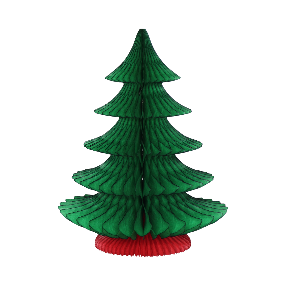 Classic Paper Honeycomb Christmas Tree 40cm Green