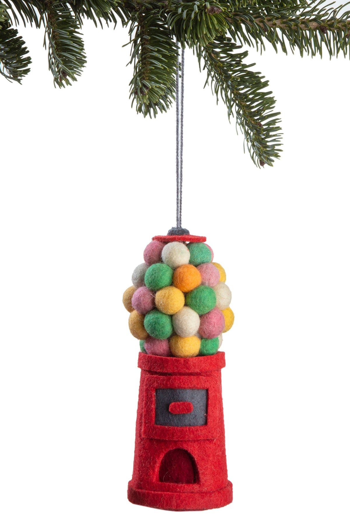 Handmade Felt: Gumball Machine Ornament