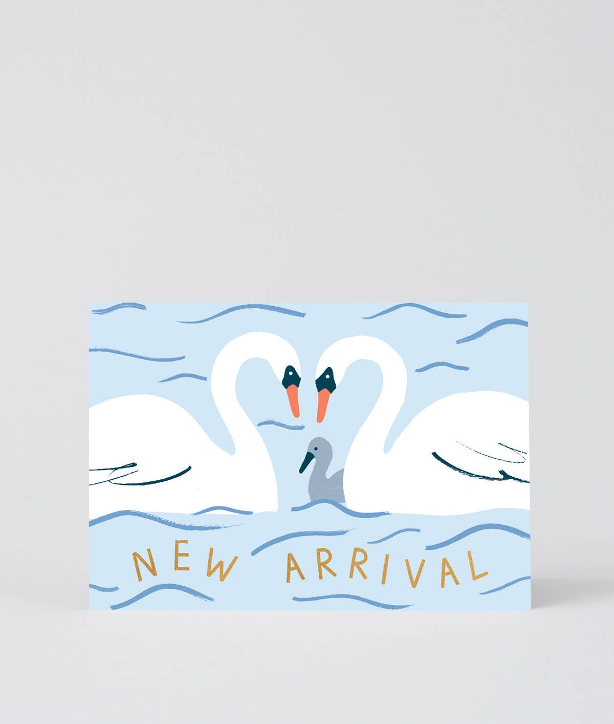 ‘New Arrival Swans’ Greetings Card